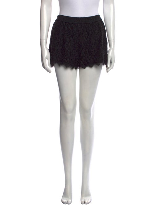 Diane von Furstenberg Lace Pattern Mini Shorts
