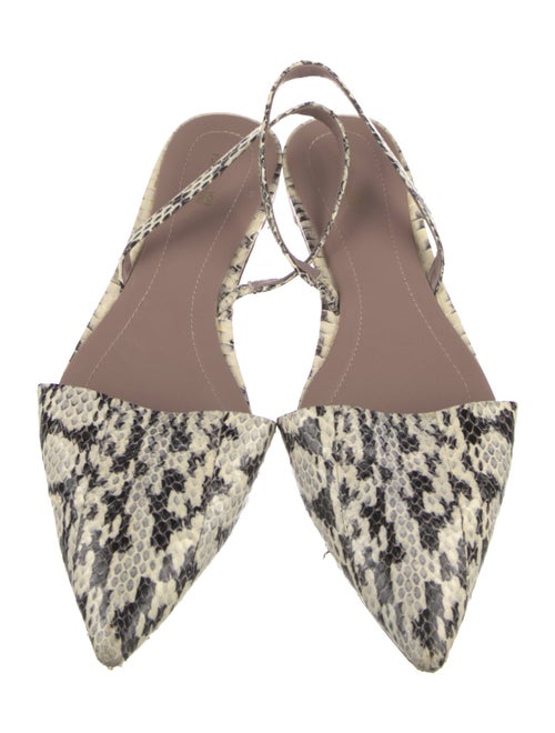 Diane von Furstenberg Leather Animal Print Slingback Flats