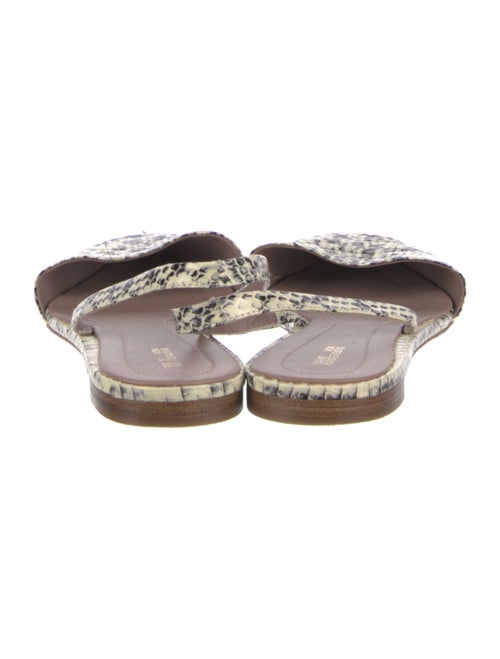 Diane von Furstenberg Leather Animal Print Slingback Flats