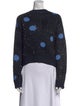 Diane von Furstenberg Printed Crew Neck Sweater