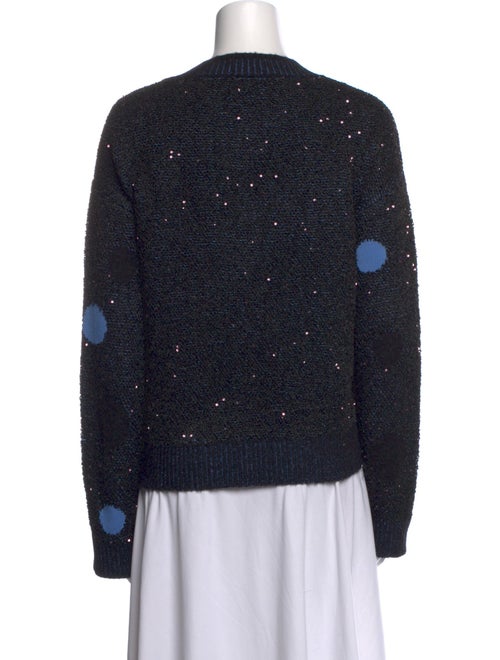 Diane von Furstenberg Printed Crew Neck Sweater