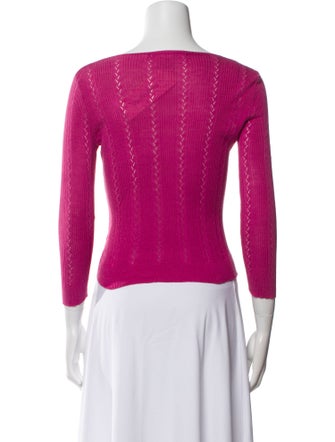 Diane von Furstenberg Silk Scoop Neck Sweater