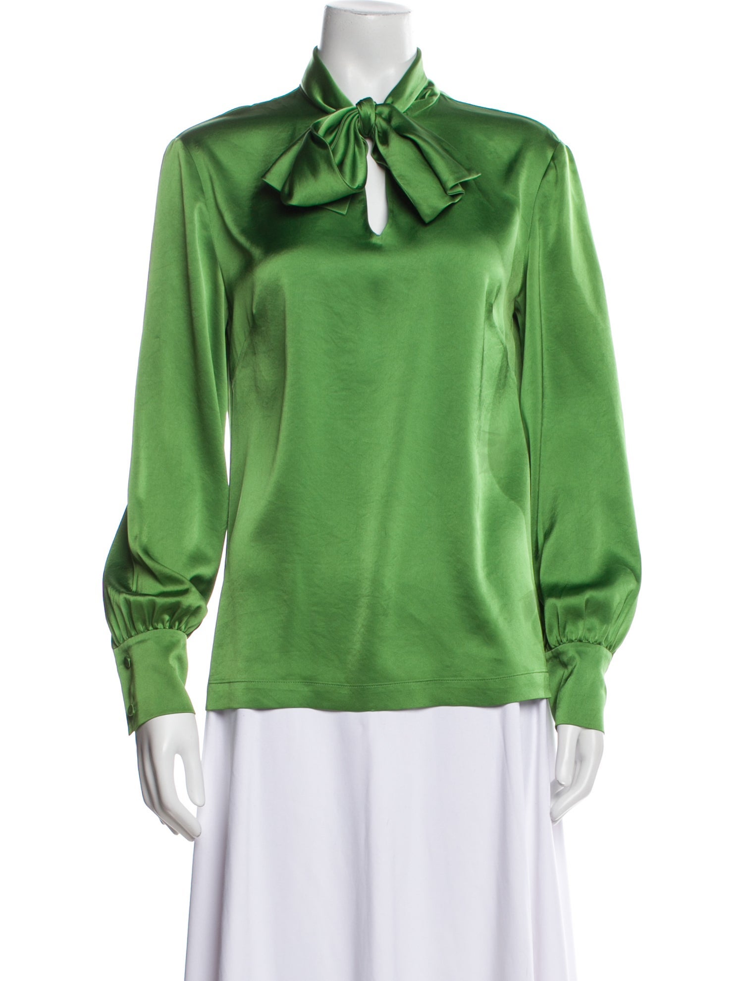 Diane von Furstenberg V-Neck Long Sleeve Blouse