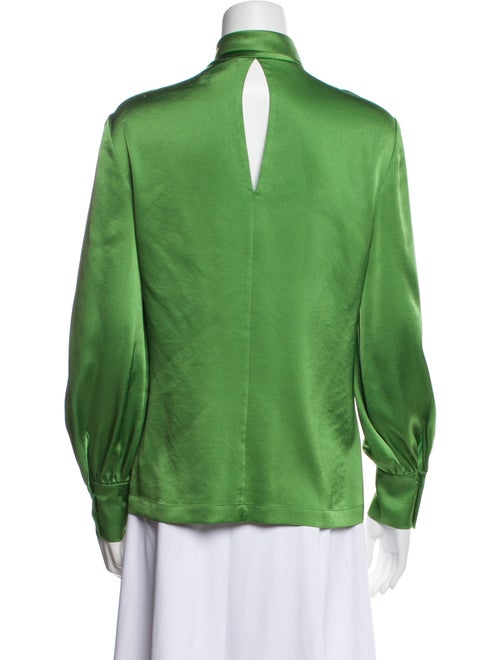 Diane von Furstenberg V-Neck Long Sleeve Blouse