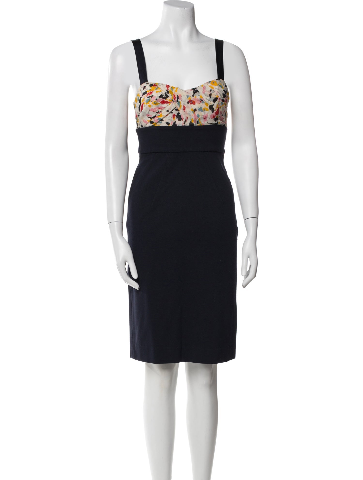 Diane von Furstenberg Graphic Print Knee-Length Dress