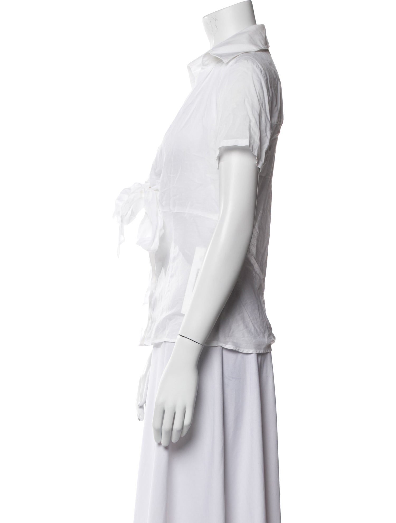 Diane von Furstenberg Short Sleeve Button-Up Top