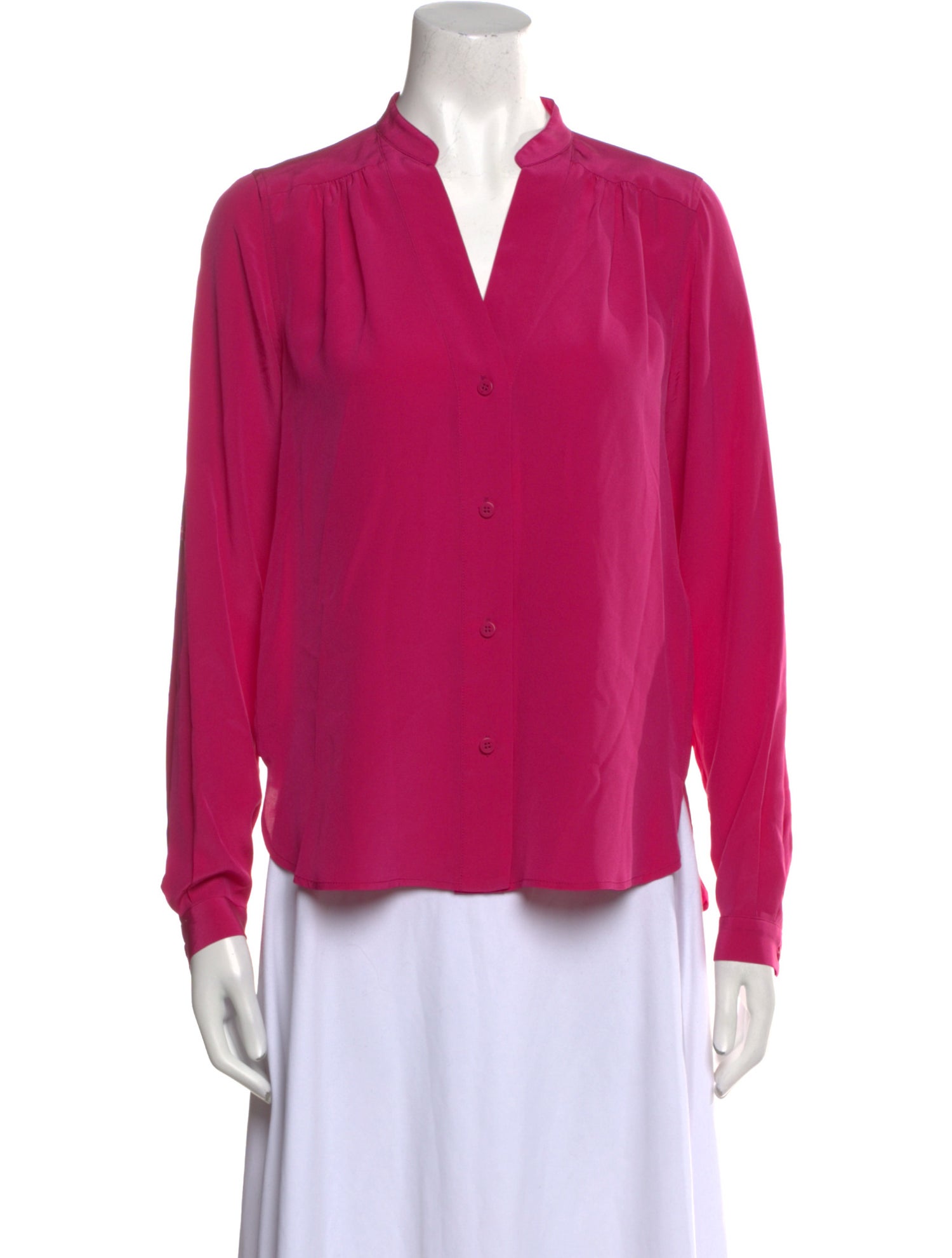 Diane von Furstenberg Silk V-Neck Blouse