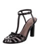 Diane von Furstenberg Snakeskin Animal Print T-Strap Pumps