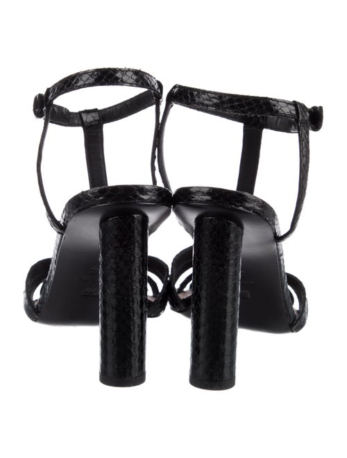 Diane von Furstenberg Snakeskin Animal Print T-Strap Pumps