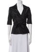 Diane von Furstenberg Silk Three-Quarter Sleeve Polo