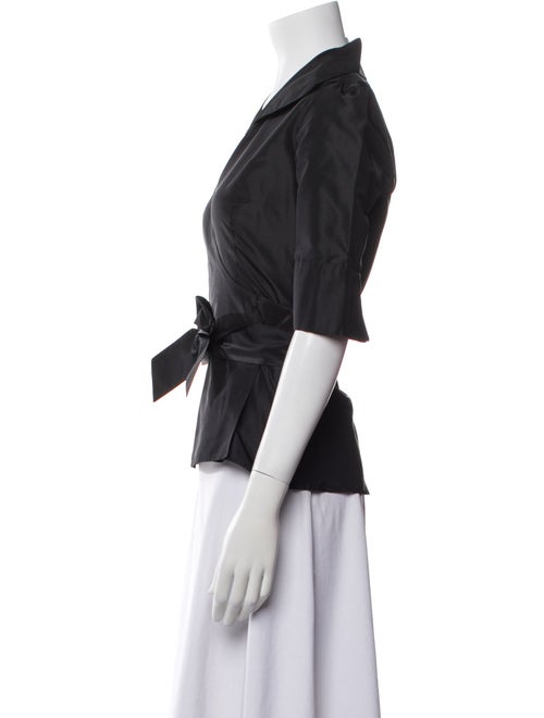 Diane von Furstenberg Silk Three-Quarter Sleeve Polo