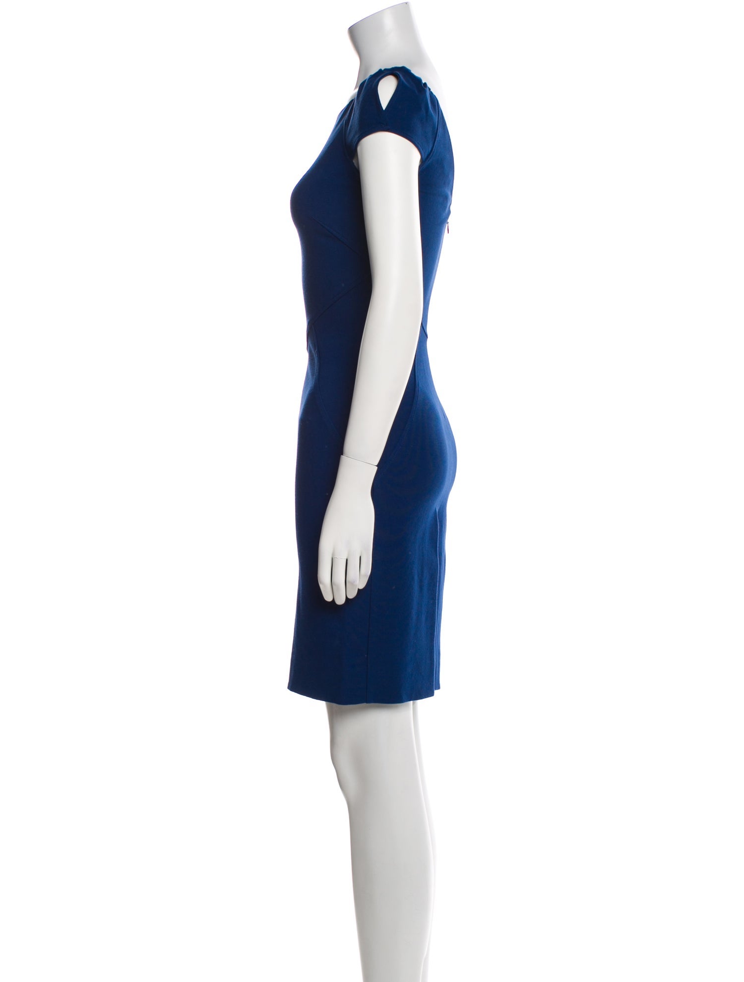 Diane von Furstenberg Bateau Neckline Mini Dress
