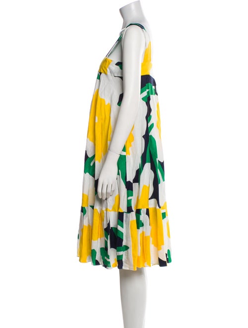 Diane von Furstenberg Linen Midi Length Dress