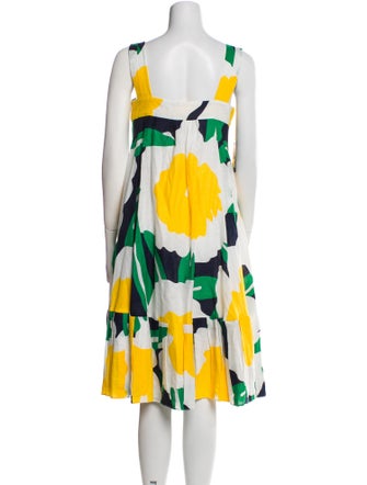 Diane von Furstenberg Linen Midi Length Dress