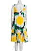 Diane von Furstenberg Linen Midi Length Dress