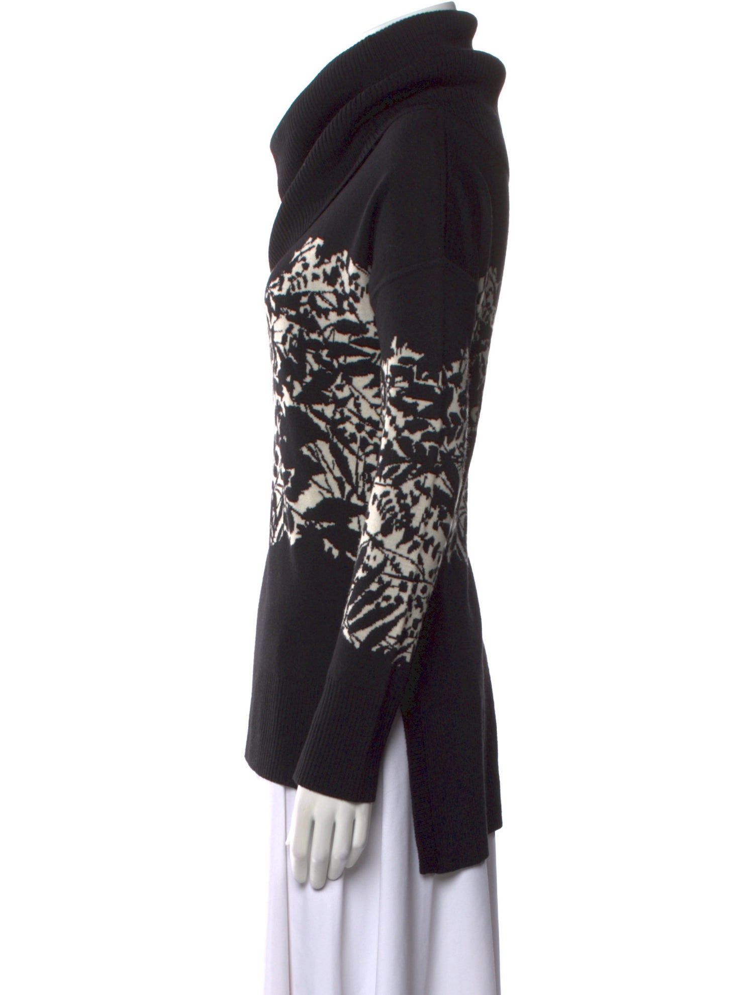 Diane von Furstenberg Merino Wool Printed Sweater