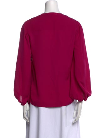 Diane von Furstenberg Silk V-Neck Blouse