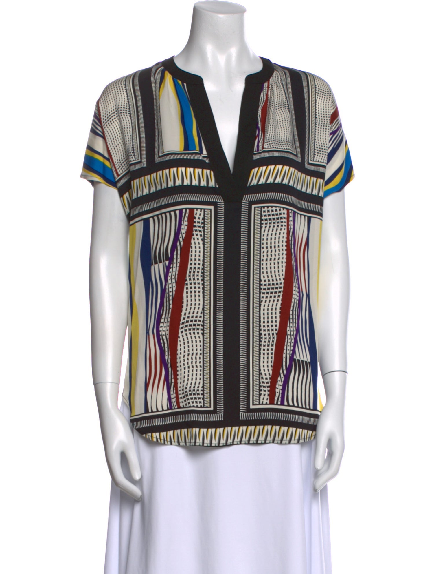 Diane von Furstenberg Silk Printed Blouse