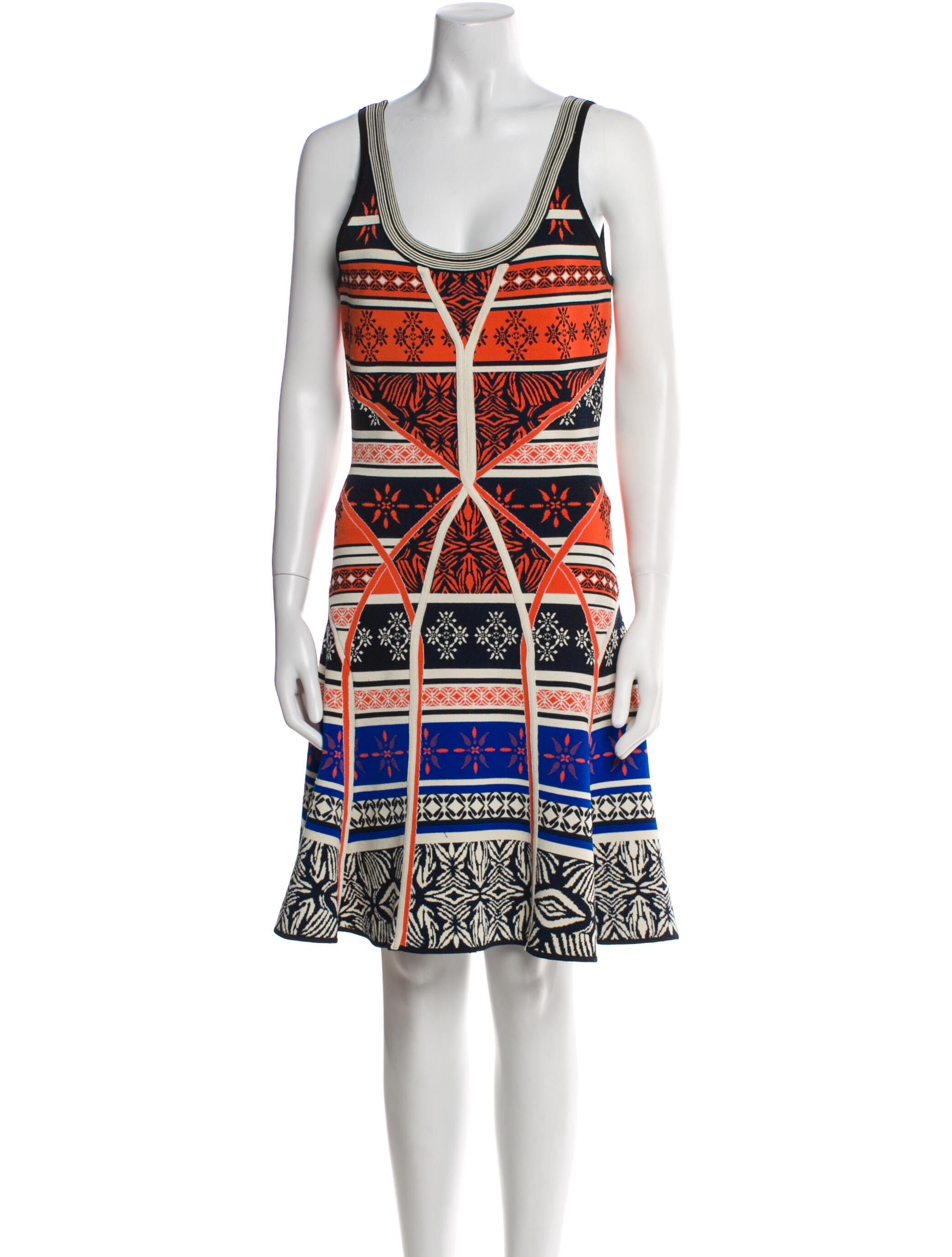 Diane von Furstenberg Printed Knee-Length Dress