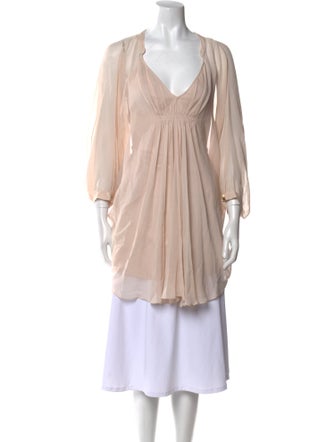 Diane von Furstenberg Silk V-Neck Tunic
