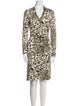 Diane von Furstenberg Silk Animal Print Robe