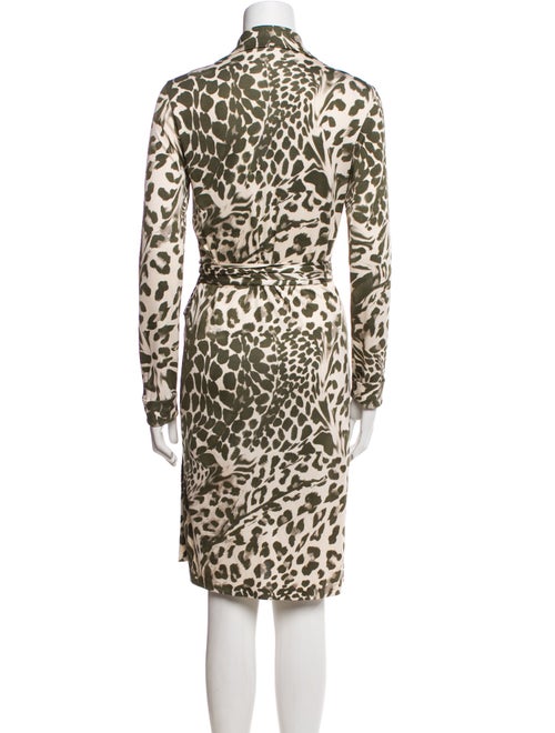 Diane von Furstenberg Silk Animal Print Robe