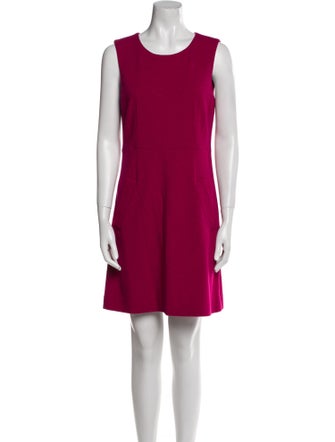 Diane von Furstenberg Scoop Neck Mini Dress