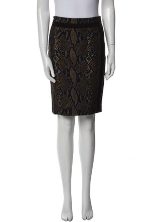 Diane von Furstenberg Animal Print Knee-Length Skirt