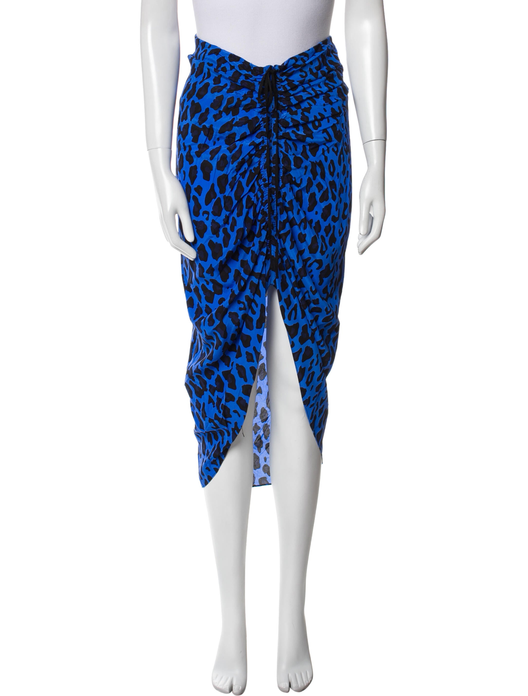 Diane von Furstenberg Animal Print Midi Length Skirt