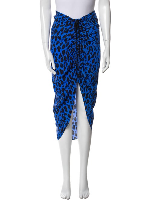 Diane von Furstenberg Animal Print Midi Length Skirt