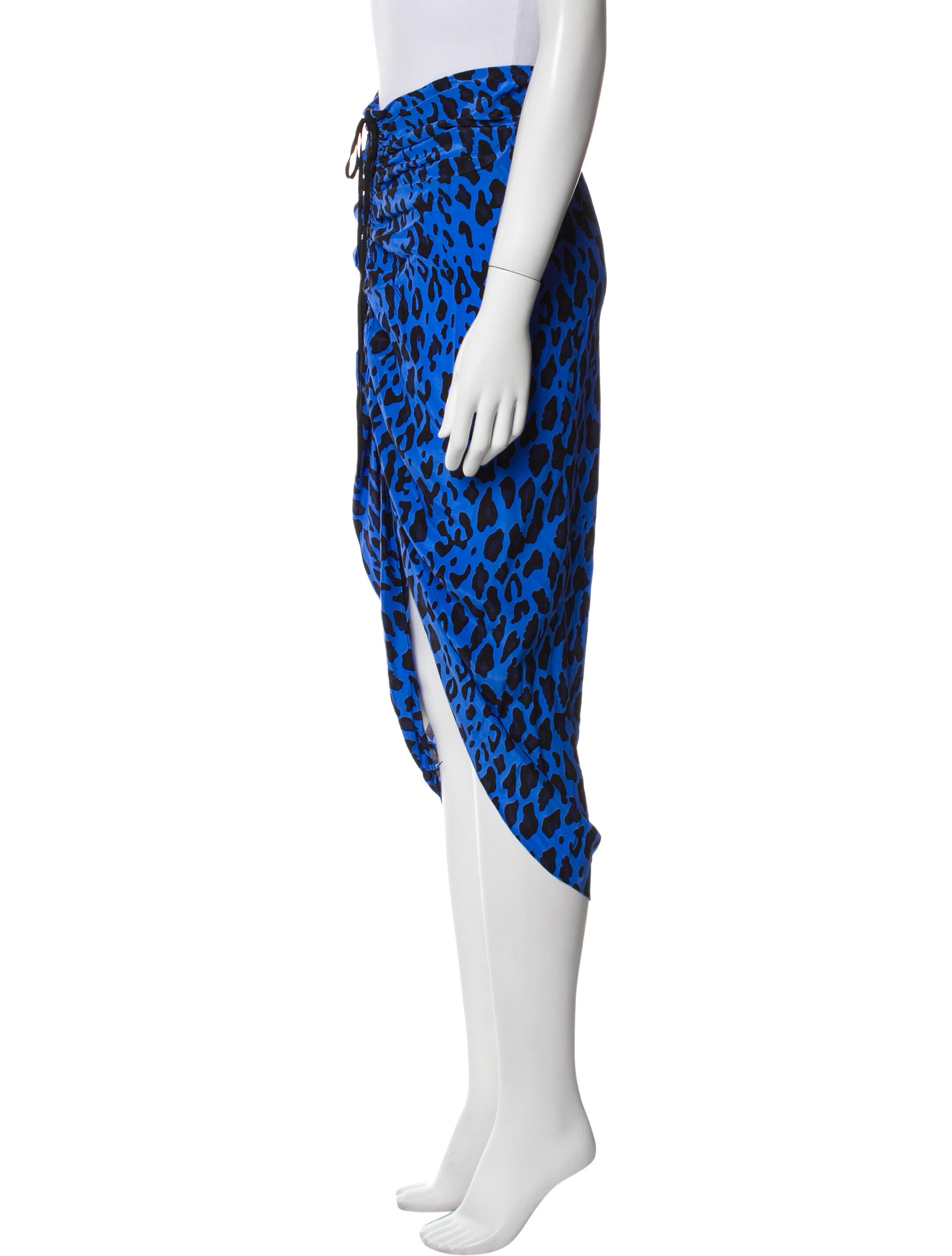 Diane von Furstenberg Animal Print Midi Length Skirt