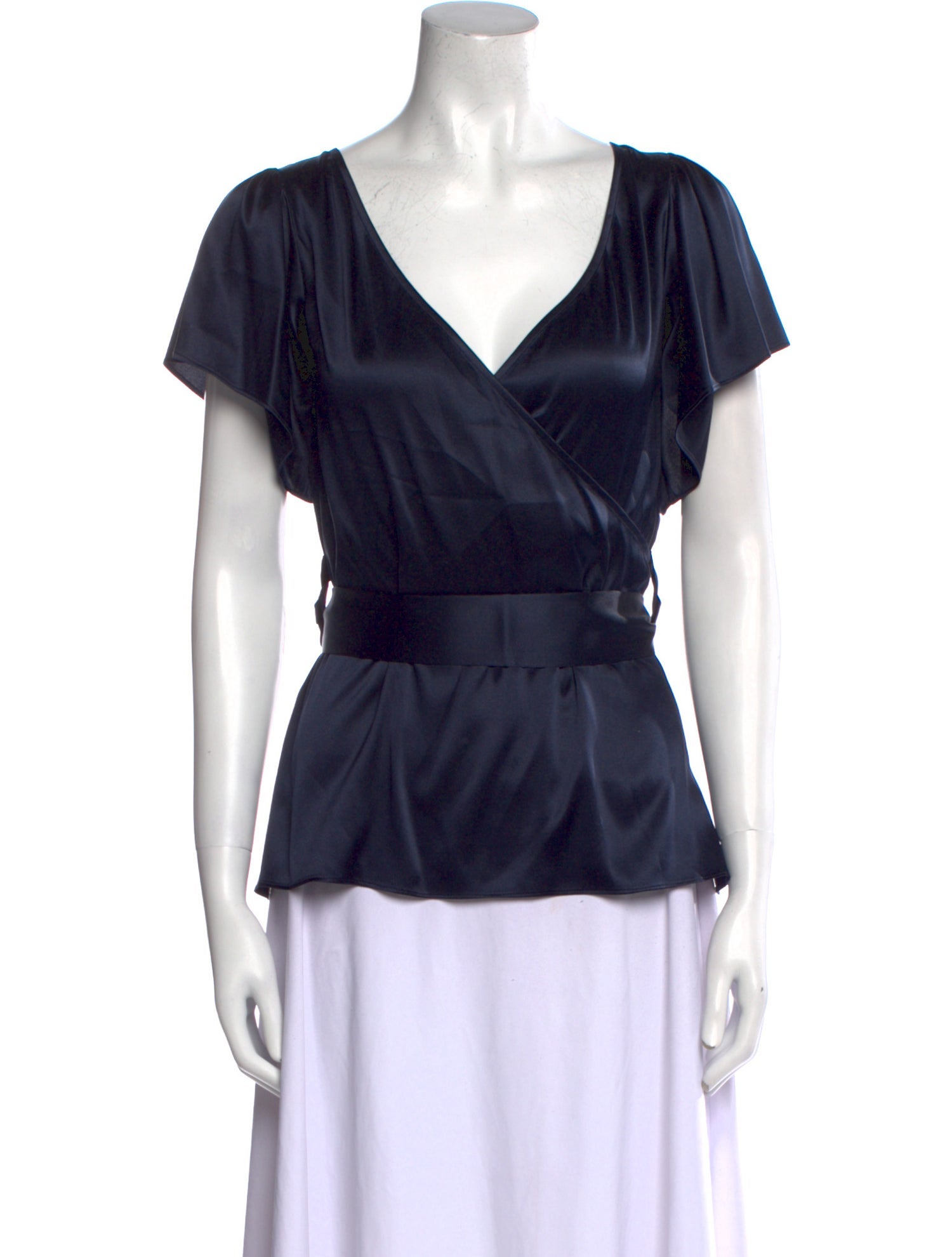 Diane von Furstenberg Silk V-Neck Blouse