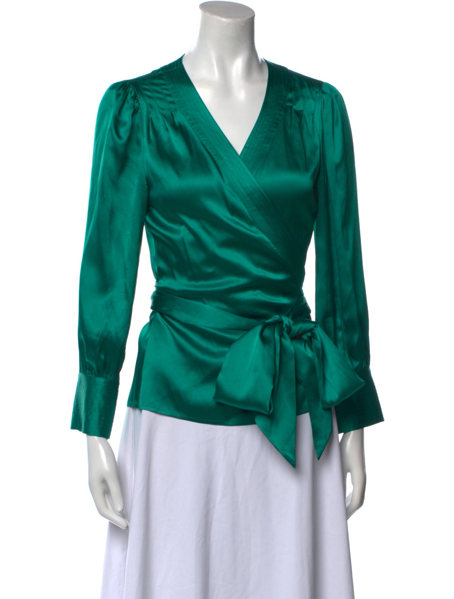 Diane von Furstenberg Silk V-Neck Blouse