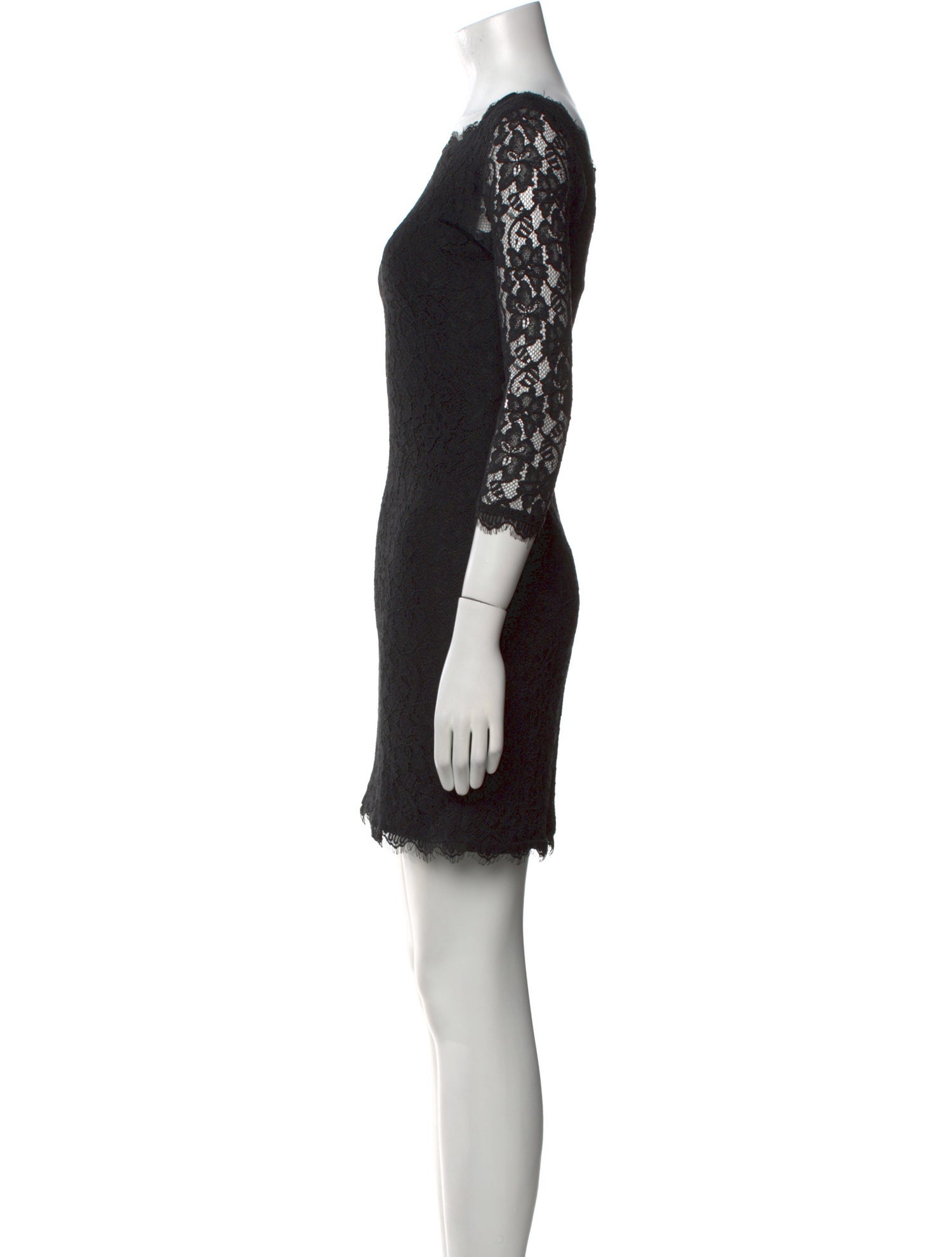 Diane von Furstenberg Lace Pattern Mini Dress