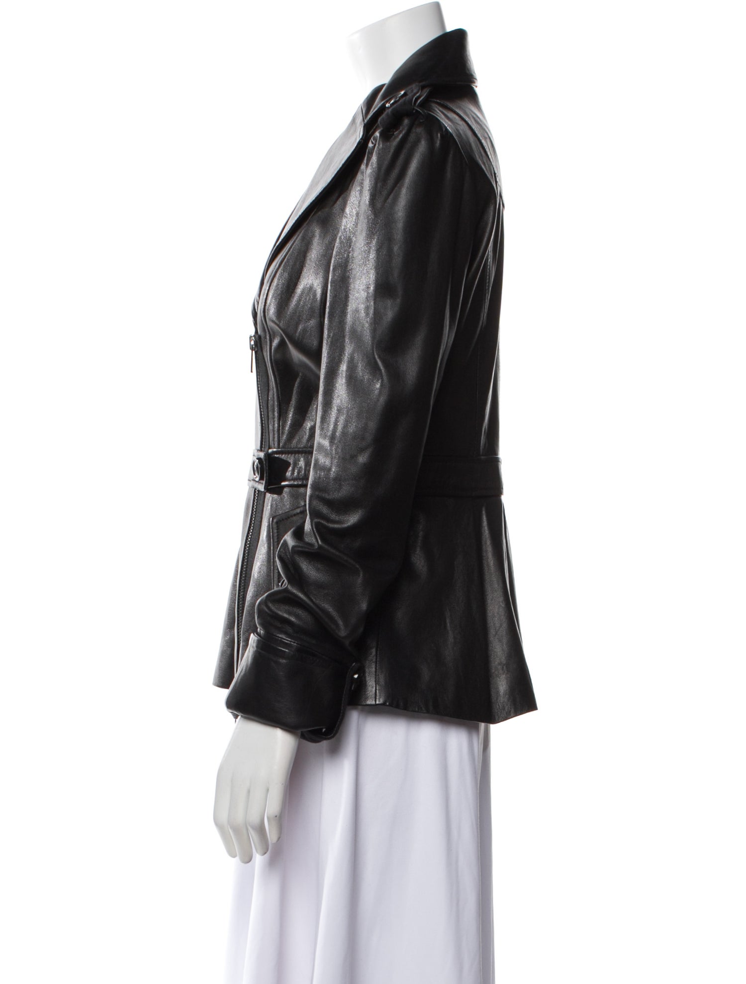 Diane von Furstenberg Leather Biker Jacket