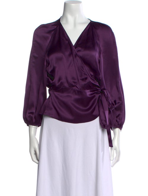 Diane von Furstenberg Silk V-Neck Blouse