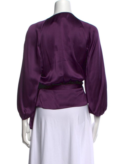 Diane von Furstenberg Silk V-Neck Blouse