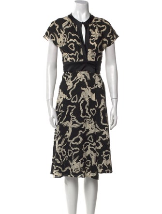 Diane von Furstenberg Silk Knee-Length Dress