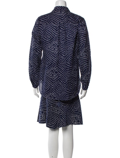 Diane von Furstenberg Silk Polka Dot Print Skirt Set