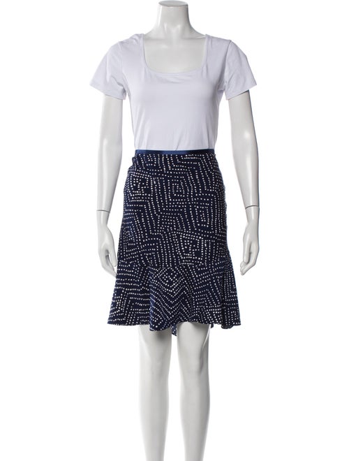 Diane von Furstenberg Silk Polka Dot Print Skirt Set