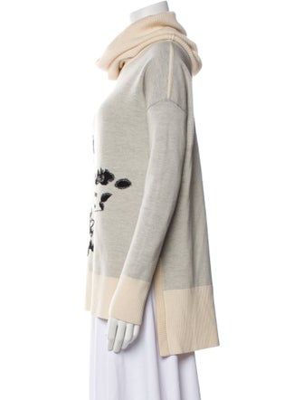 Diane von Furstenberg Merino Wool Printed Sweater