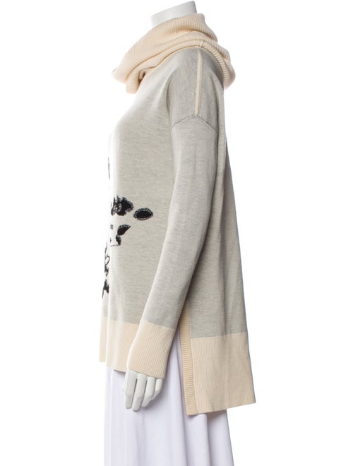 Diane von Furstenberg Merino Wool Printed Sweater