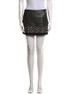 Diane von Furstenberg Leather Midi Length Skirt