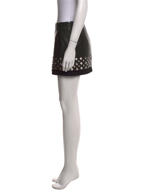 Diane von Furstenberg Leather Midi Length Skirt