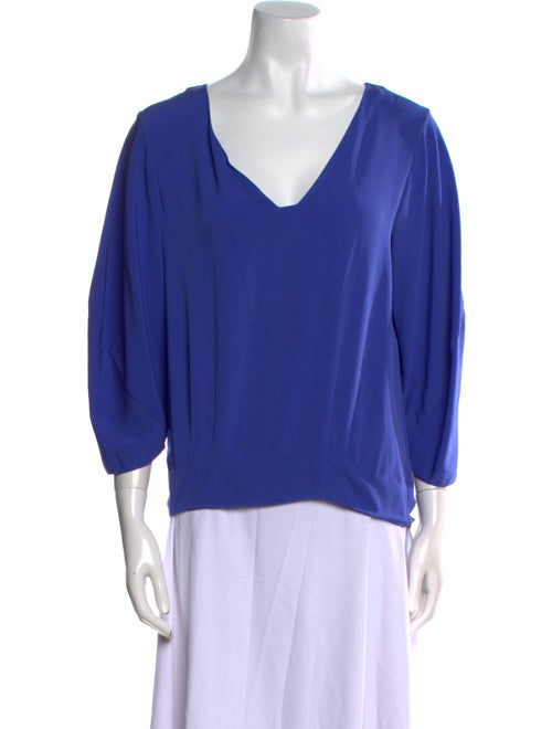 Diane von Furstenberg Silk V-Neck Blouse