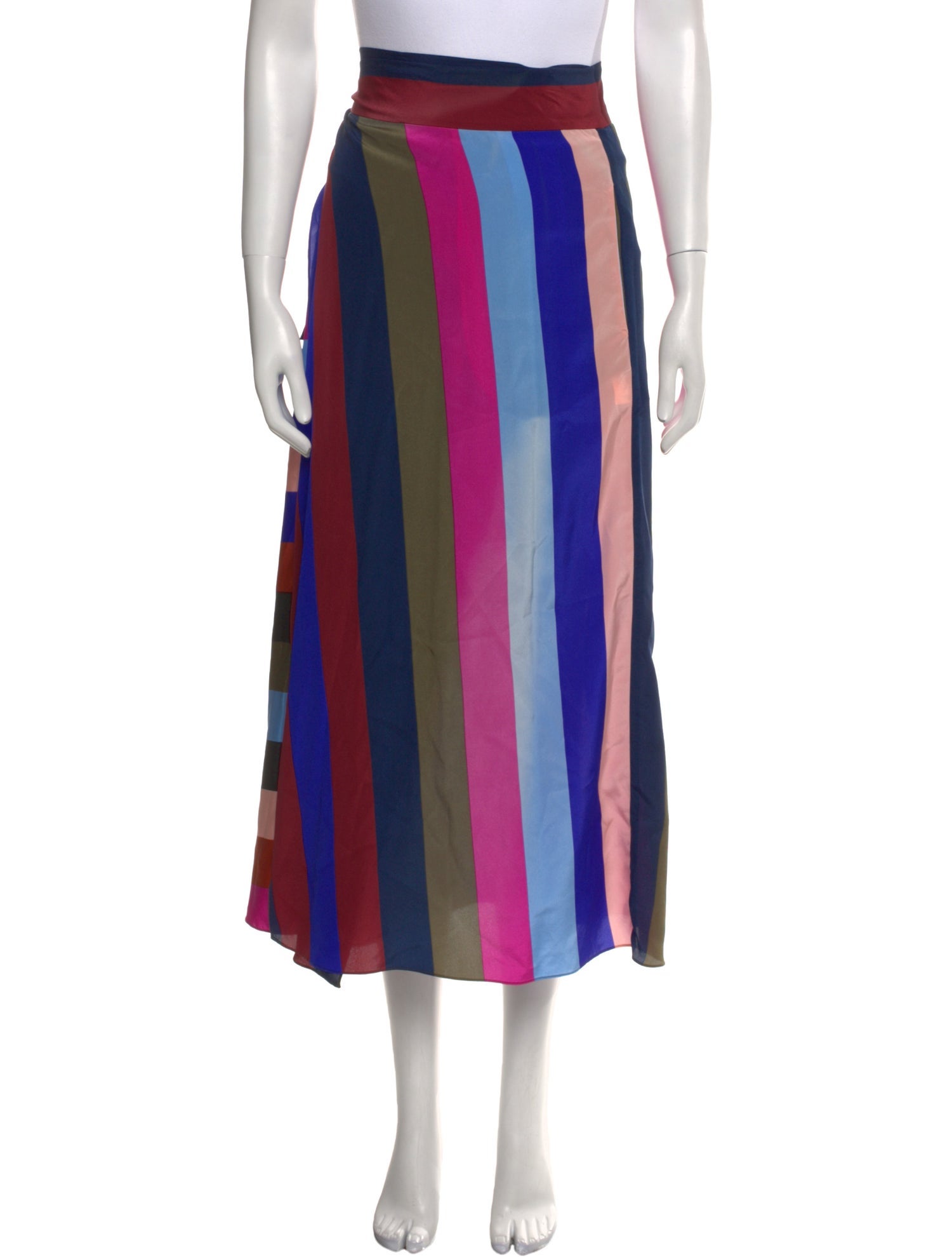 Diane von Furstenberg Silk Midi Length Skirt