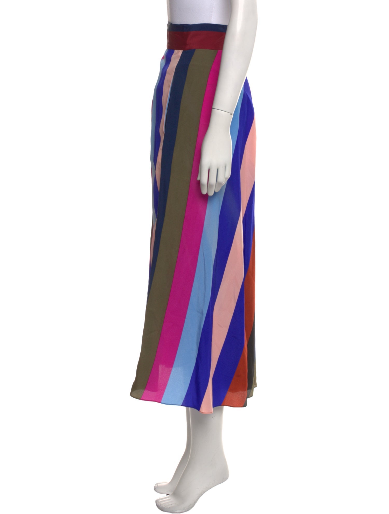 Diane von Furstenberg Silk Midi Length Skirt