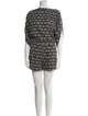 Diane von Furstenberg Printed Bateau Neckline Romper