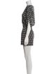Diane von Furstenberg Printed Bateau Neckline Romper