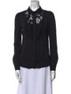 Diane von Furstenberg Long Sleeve Button-Up Top